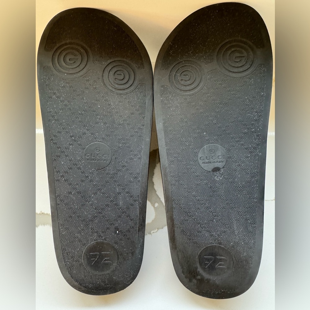 Gucci Mens Microguccissima Slides - Sz 11 - Picture 7 of 8